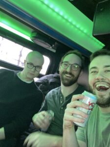 Customer photo from a party bus rental review by Evan Smith