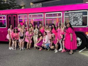 Customer photo from a party bus rental review by Hannah Thompson