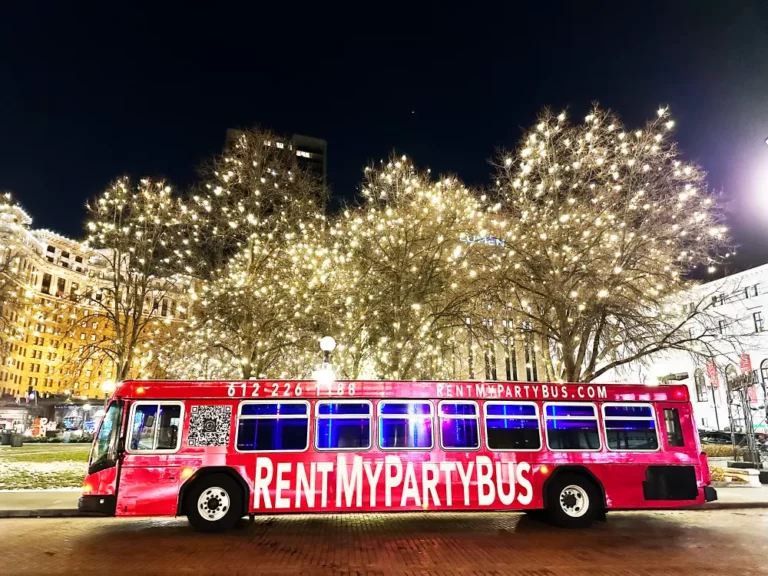Holiday Lights Tour, party bus rental in Minneapolis and St Paul MN