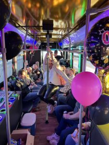 Customer photo from a party bus rental review by Catherine Mehaffey