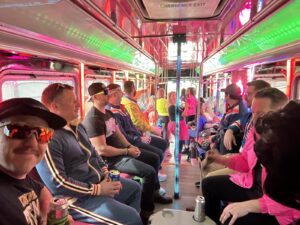 Customer photo from a party bus rental review by Andrew Creary