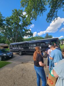 Customer photo from a party bus rental review by Nina