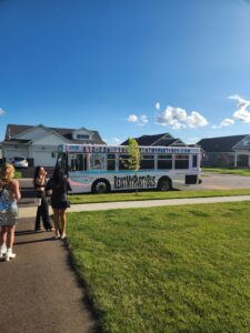 Customer photo from a party bus rental review by Jennie Davis