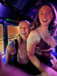 Customer photo from a party bus rental review by Mia Grim
