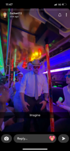 Customer photo from a party bus rental review by Jake Arneson