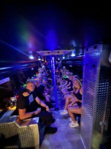 Customer photo from a party bus rental review by Kaylee Palm