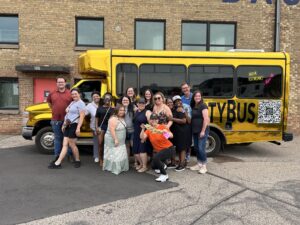 Customer photo from a party bus rental review by Kari Kramer