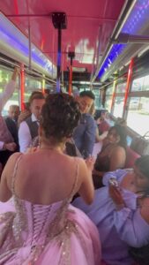 Customer photo from a party bus rental review by Joanna Jara