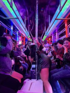 Customer photo from a party bus rental review by Darin McDonald