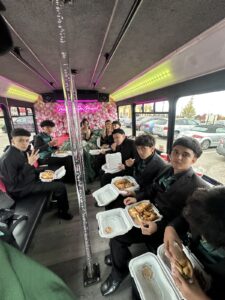 Customer photo from a party bus rental review by Andrea NJ