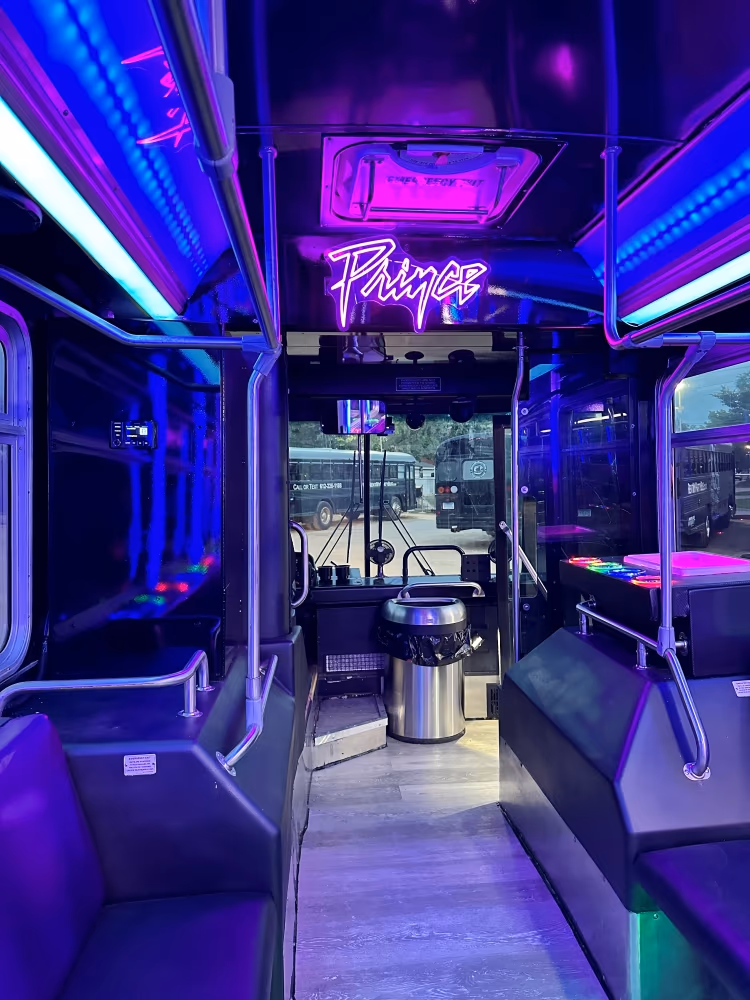 Purple Rain Party Bus 23 Rates