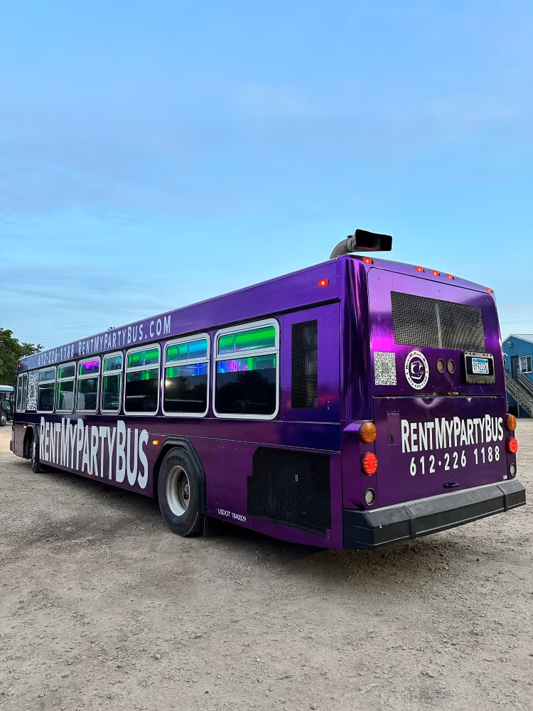 Purple Rain Party Bus 4 Rental