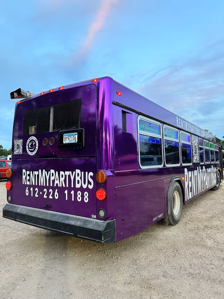Purple Rain Party Bus 6 St Paul MN