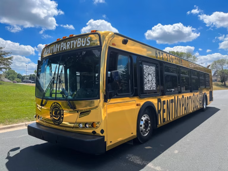 The 24K Gold Party Bus Rental MN
