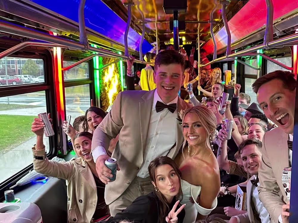 The-24K-Gold-Party-Bus-Rental-Wedding