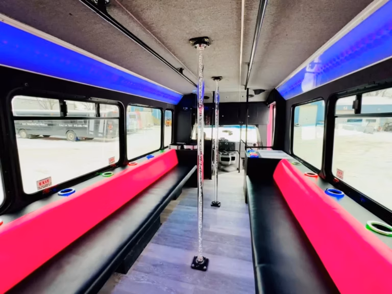 The Bachelorette Party Bus 19 Dance Poles