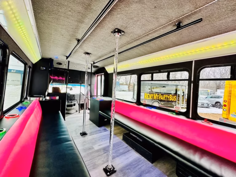 The Bachelorette Party Bus 25 Interor