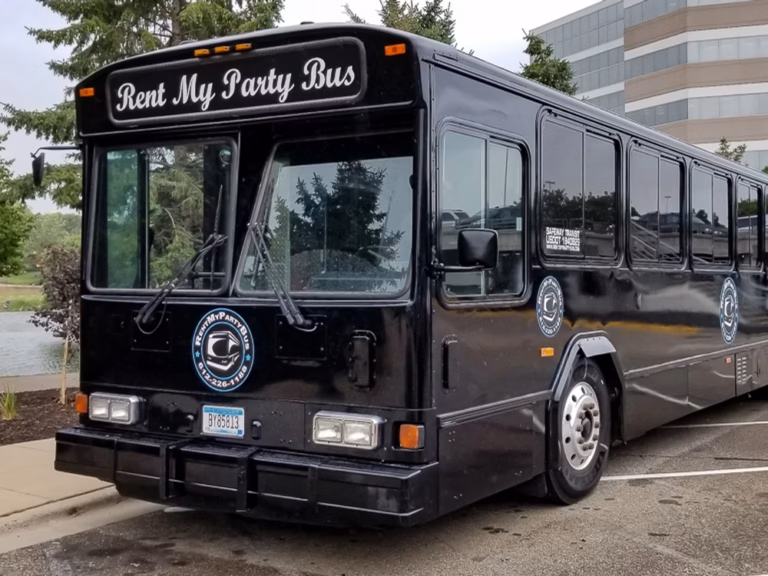 The Black Onyx Party Bus Wedding
