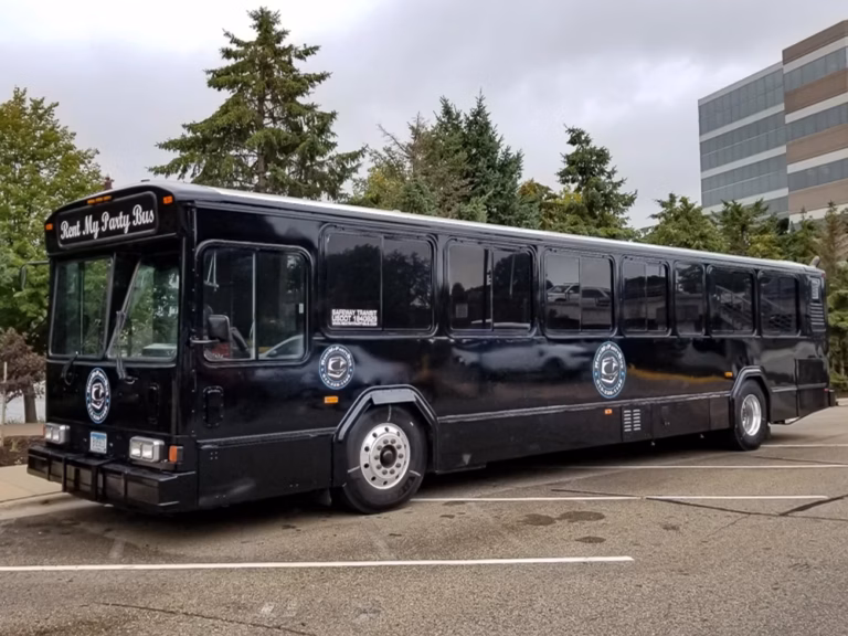The Black Onyx Party Bus Wedding