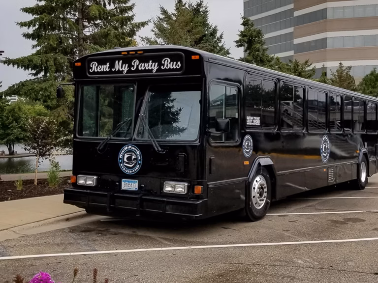 The Black Onyx Party Bus Wedding