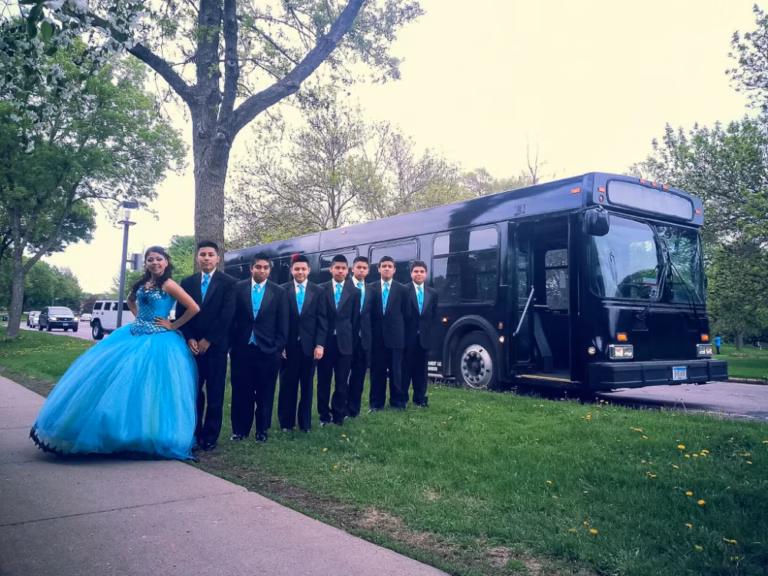 The Black Onyx Party Bus Wedding