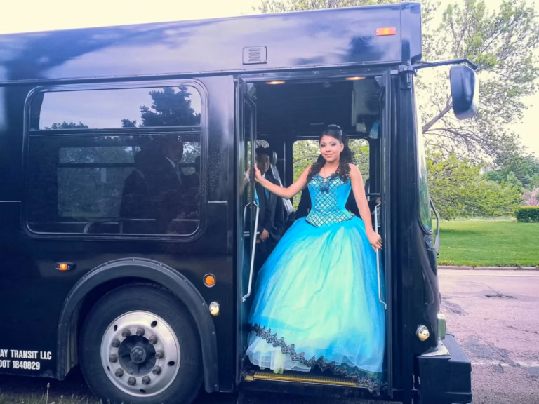 The Black Onyx Party Bus Wedding