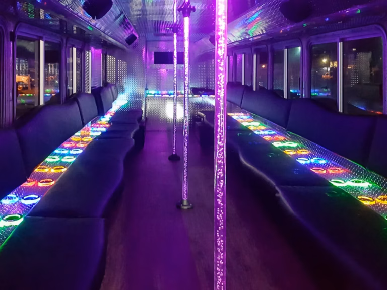The Black Onyx Party Bus Wedding
