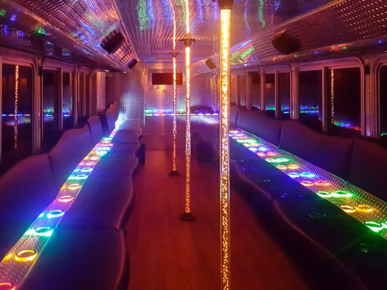 The Black Onyx Party Bus Wedding