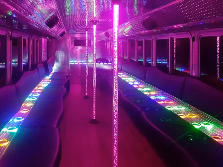The Black Onyx Party Bus Wedding