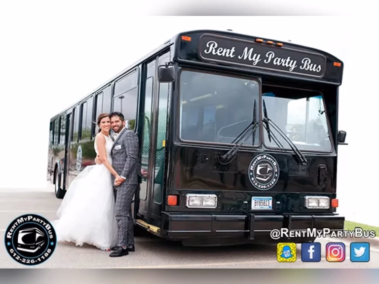 The Black Onyx Party Bus Wedding