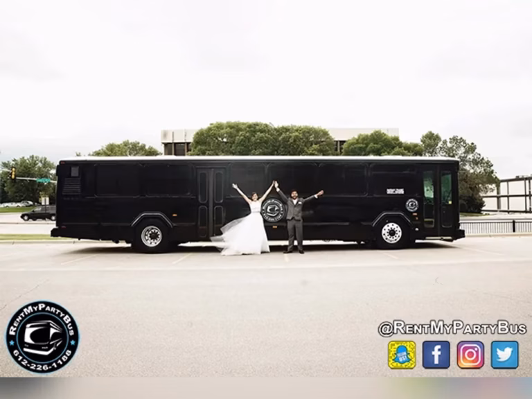 The Black Onyx Party Bus Wedding