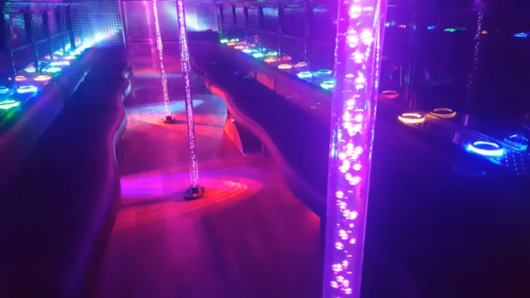 The Black Phantom Party Bus 15 Poles