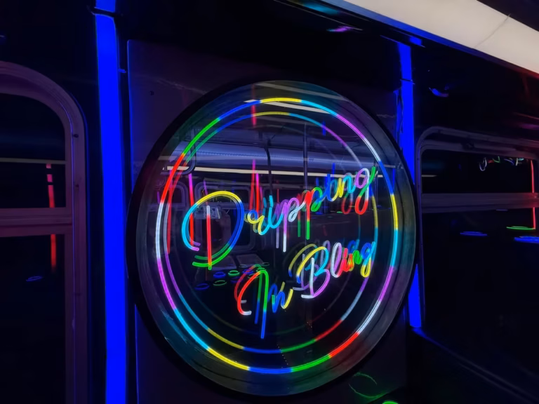 The Bling Bling Party Bus 11 Wall Sign 1000w