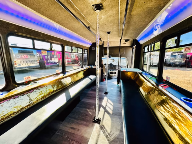 The Golden Bachelor Party Bus 23 Dance Poles scaled
