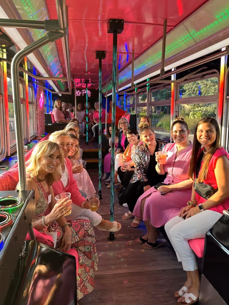 The Pinkalicious Party Bus Bachelorette Rental
