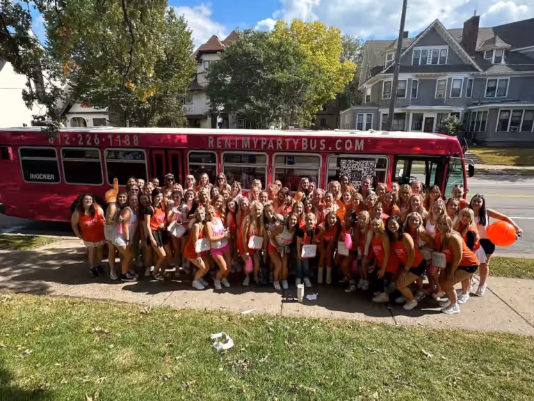 The Pinkalicious Party Bus UOFM Group