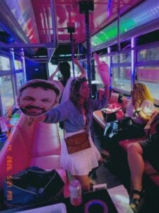 Customer photo from a party bus rental review by Chelsea Mcgibbon