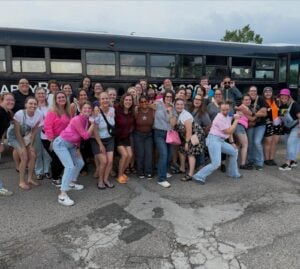Customer photo from a party bus rental review by Lindsey Merrick-Rutledge