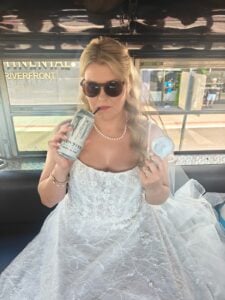 Customer photo from a party bus rental review by Cassie Arrington