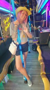 Customer photo from a party bus rental review by Angie Ryan